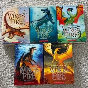Scholastic Wings of Fire Series Book 1-5